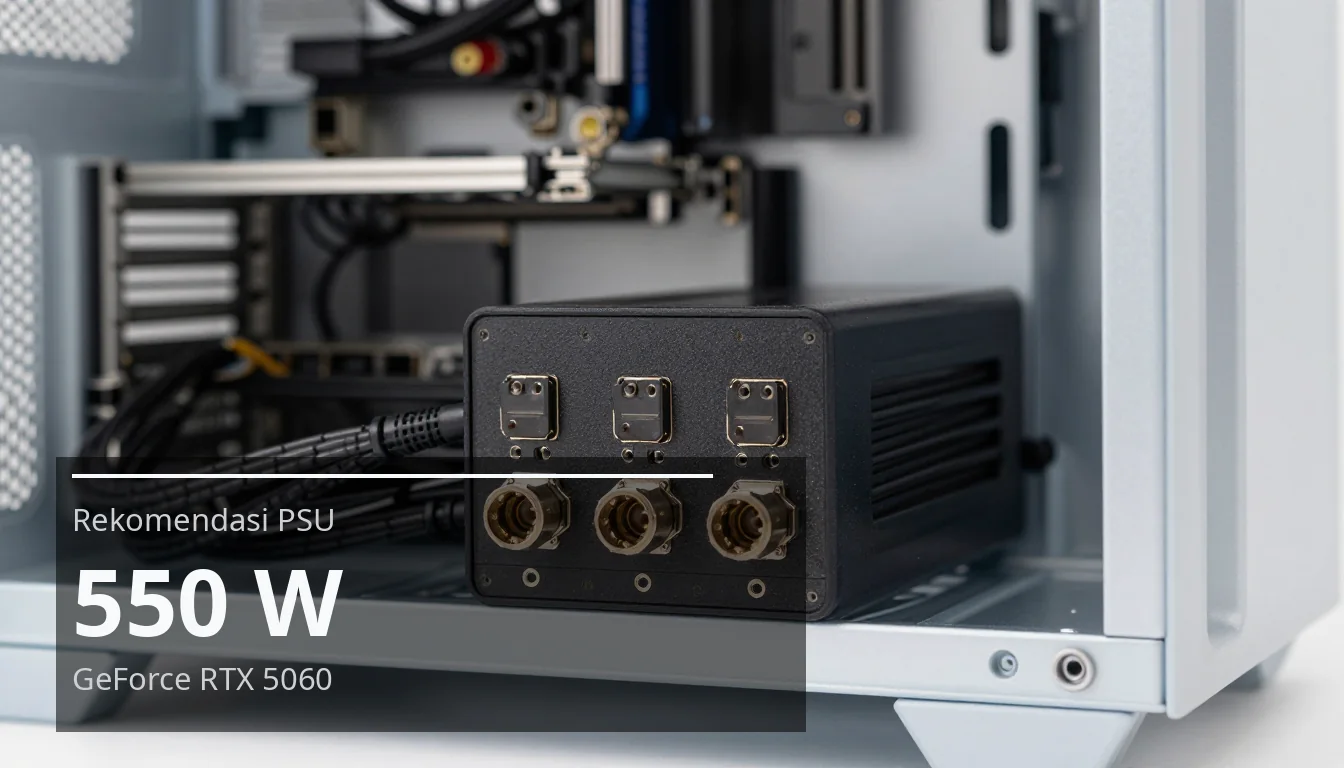 Rekomendasi PSU — 550 W — GeForce RTX 5060