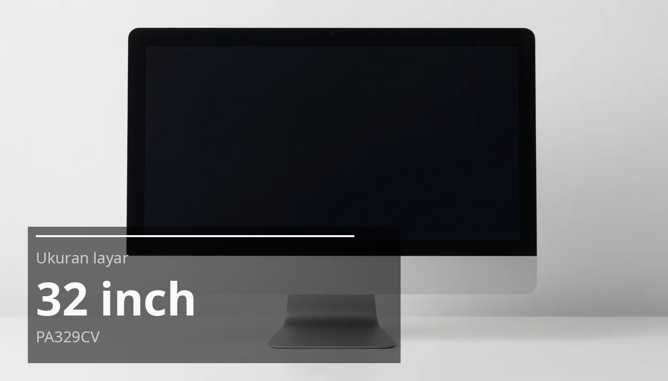 Ukuran layar — 32 inch — PA329CV